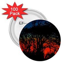 Sunset Colorful Nature Scene 2 25  Buttons (100 Pack) 