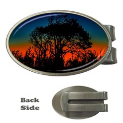 Sunset Colorful Nature Scene Money Clips (oval)  by dflcprintsclothing