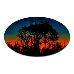 Sunset Colorful Nature Scene Oval Magnet by dflcprintsclothing