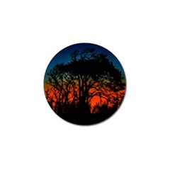 Sunset Colorful Nature Scene Golf Ball Marker (4 Pack) by dflcprintsclothing