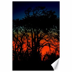 Sunset Colorful Nature Scene Canvas 12  X 18  by dflcprintsclothing