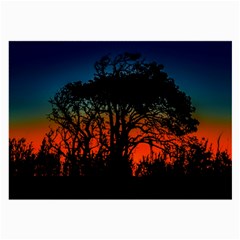 Sunset Colorful Nature Scene Large Glasses Cloth (2 Sides)