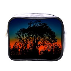 Sunset Colorful Nature Scene Mini Toiletries Bag (one Side) by dflcprintsclothing