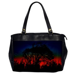 Sunset Colorful Nature Scene Oversize Office Handbag by dflcprintsclothing