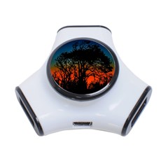 Sunset Colorful Nature Scene 3-port Usb Hub by dflcprintsclothing