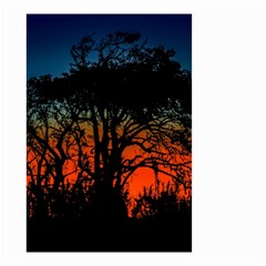 Sunset Colorful Nature Scene Small Garden Flag (two Sides)