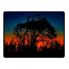 Sunset Colorful Nature Scene Double Sided Fleece Blanket (small)  by dflcprintsclothing