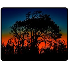 Sunset Colorful Nature Scene Double Sided Fleece Blanket (medium)  by dflcprintsclothing