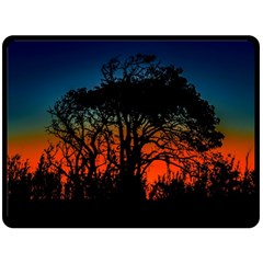 Sunset Colorful Nature Scene Double Sided Fleece Blanket (large)  by dflcprintsclothing