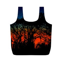 Sunset Colorful Nature Scene Full Print Recycle Bag (m)