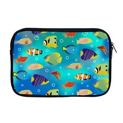 Cheerful And Bright Fish Swim In The Water Apple Macbook Pro 17  Zipper Case by SychEva