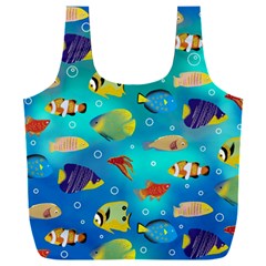 Cheerful And Bright Fish Swim In The Water Full Print Recycle Bag (xxl) by SychEva