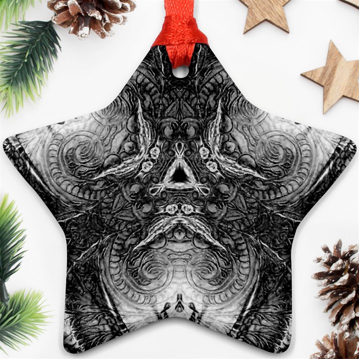 Boho Biohazard Ornament (Star)