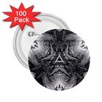 Boho Biohazard 2.25  Buttons (100 pack)  Front