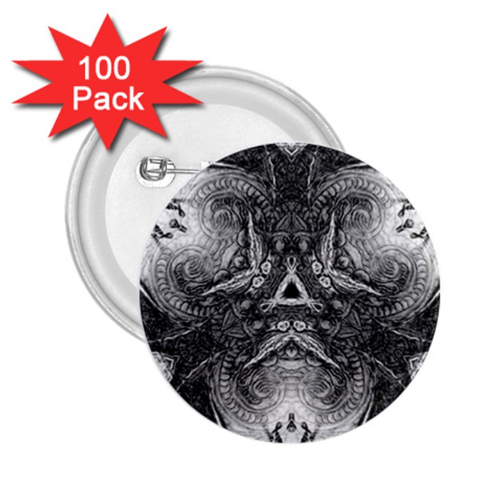 Boho Biohazard 2.25  Buttons (100 pack) 