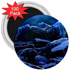 Big Rocks Illuminated By Sunlight Print 3  Magnets (100 Pack) by dflcprintsclothing