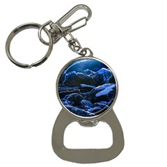 Big Rocks Illuminated By Sunlight Print Bottle Opener Key Chain by dflcprintsclothing