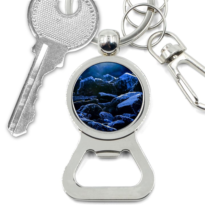 Big Rocks Illuminated By Sunlight Print Bottle Opener Key Chain