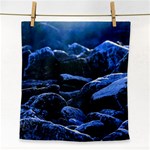 Big Rocks Illuminated By Sunlight Print Face Towel Front