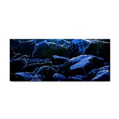 Big Rocks Illuminated By Sunlight Print Hand Towel by dflcprintsclothing