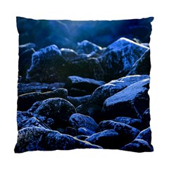 Big Rocks Illuminated By Sunlight Print Standard Cushion Case (one Side) by dflcprintsclothing