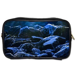 Big Rocks Illuminated By Sunlight Print Toiletries Bag (one Side) by dflcprintsclothing