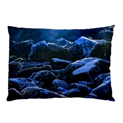 Big Rocks Illuminated By Sunlight Print Pillow Case (two Sides)