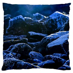 Big Rocks Illuminated By Sunlight Print Large Cushion Case (one Side)