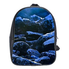 Big Rocks Illuminated By Sunlight Print School Bag (xl) by dflcprintsclothing