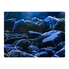 Big Rocks Illuminated By Sunlight Print Double Sided Flano Blanket (mini)  by dflcprintsclothing