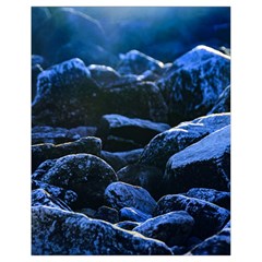 Big Rocks Illuminated By Sunlight Print Drawstring Bag (small)