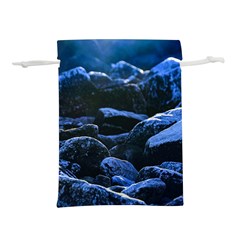 Big Rocks Illuminated By Sunlight Print Lightweight Drawstring Pouch (l) by dflcprintsclothing