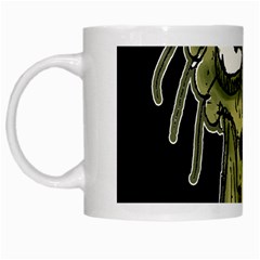 Ugly Monster Portrait Drawing White Mugs by dflcprintsclothing