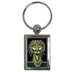 Ugly Monster Portrait Drawing Key Chain (rectangle) by dflcprintsclothing