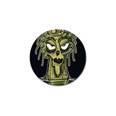 Ugly Monster Portrait Drawing Golf Ball Marker (4 Pack) by dflcprintsclothing