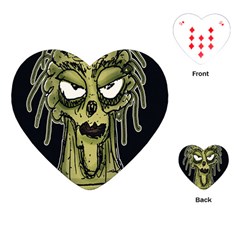 Ugly Monster Portrait Drawing Playing Cards Single Design (heart) by dflcprintsclothing