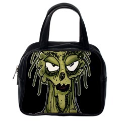 Ugly Monster Portrait Drawing Classic Handbag (one Side) by dflcprintsclothing