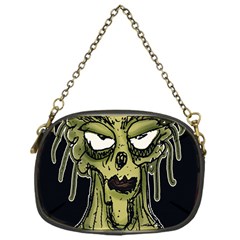 Ugly Monster Portrait Drawing Chain Purse (one Side)