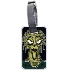 Ugly Monster Portrait Drawing Luggage Tag (one Side) by dflcprintsclothing