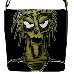 Ugly Monster Portrait Drawing Flap Closure Messenger Bag (s) by dflcprintsclothing