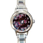 Viral Mandala Round Italian Charm Watch Front