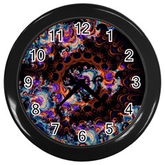 Viral Mandala Wall Clock (black) by MRNStudios