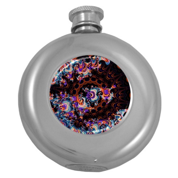 Viral Mandala Round Hip Flask (5 oz)