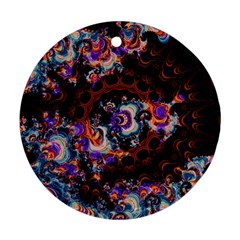 Viral Mandala Round Ornament (two Sides) by MRNStudios