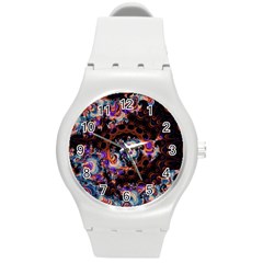 Viral Mandala Round Plastic Sport Watch (m) by MRNStudios