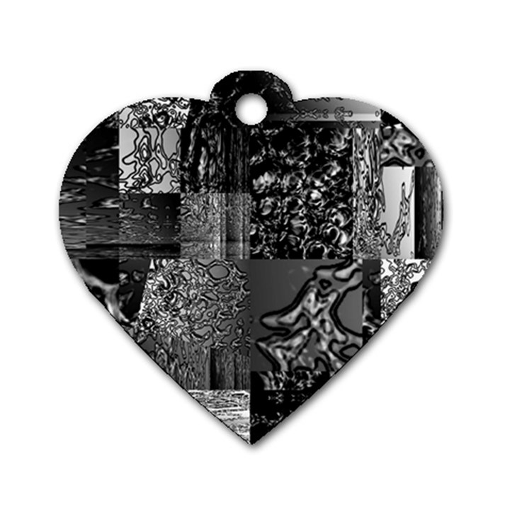 Frequencies Dog Tag Heart (One Side)