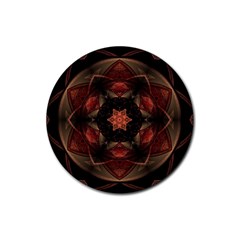 Mrn Medallion Rubber Round Coaster (4 Pack)  by MRNStudios