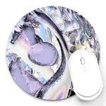 Landslide Baby Blue Round Mousepads Front