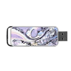 Landslide Baby Blue Portable Usb Flash (one Side) by MRNStudios