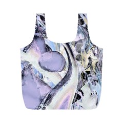 Landslide Baby Blue Full Print Recycle Bag (m) by MRNStudios